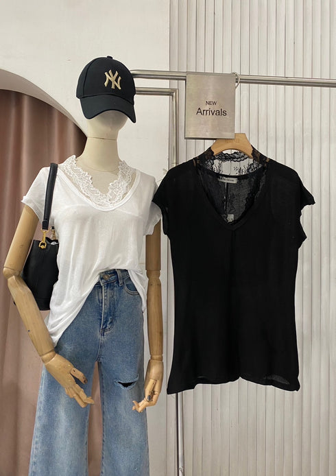 MATINEE Stylish Lace Tops With Loose T-Shirts